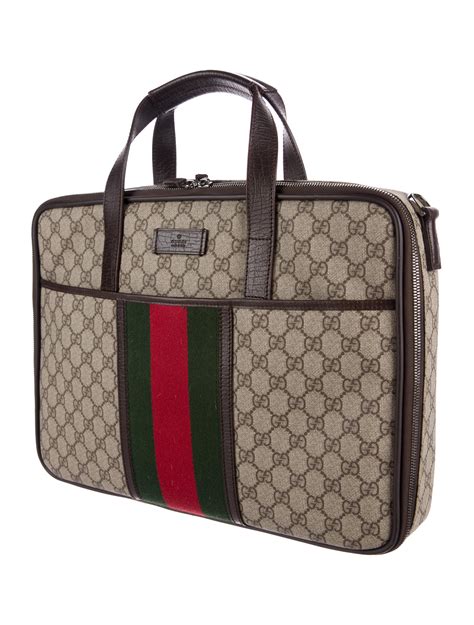 black gucci computer bag|gucci laptop bag women's.